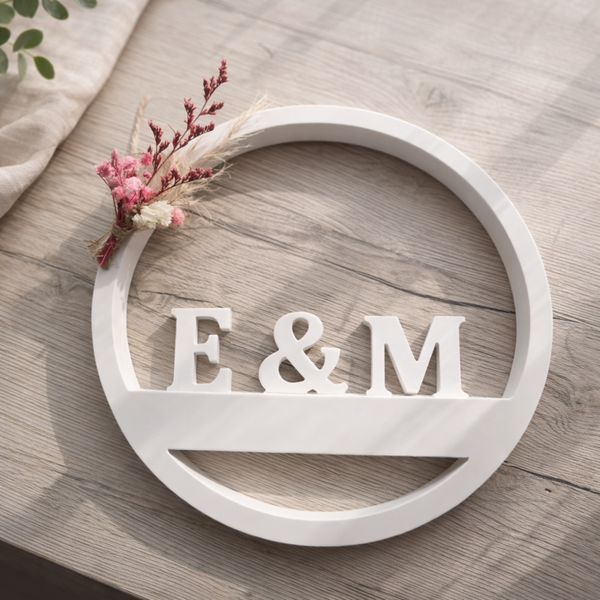 Deko Set Kreis mit Buchstaben