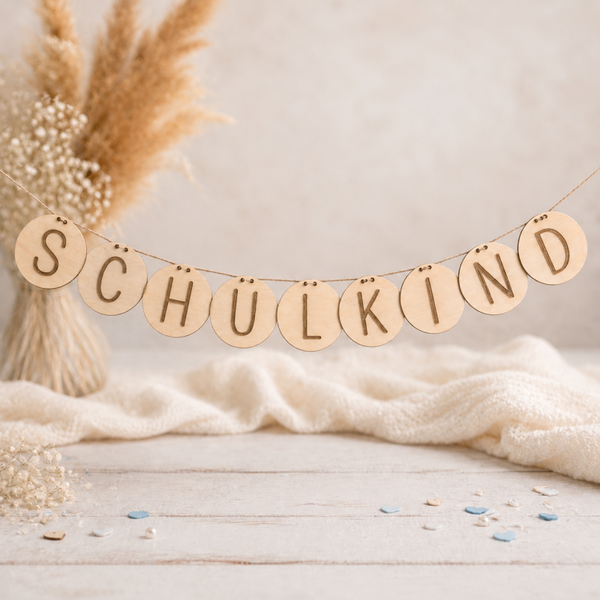 Personalisierte Wimpelkette zum Schulanfang