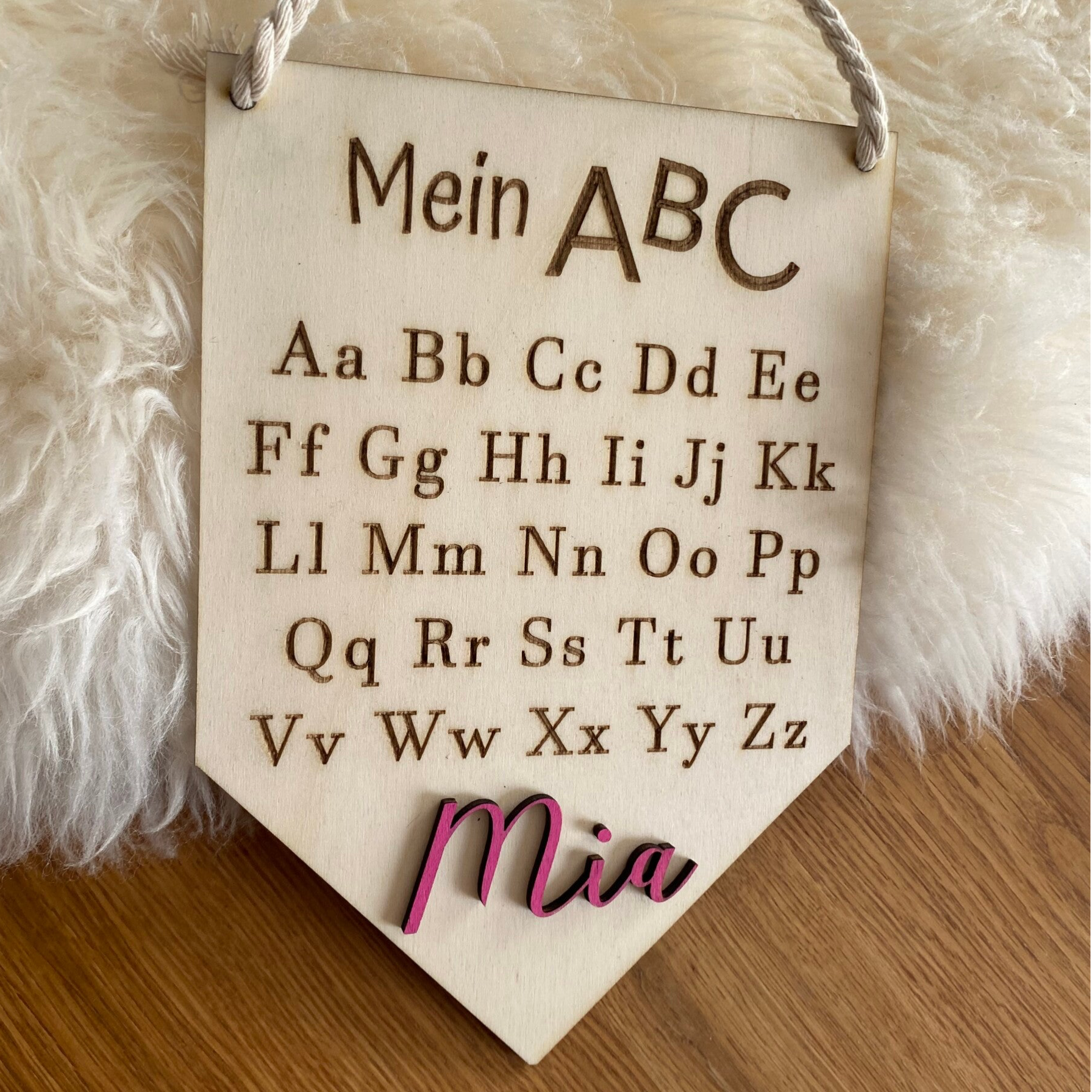 ABC-Wimpel zur Einschulung – personalisiert