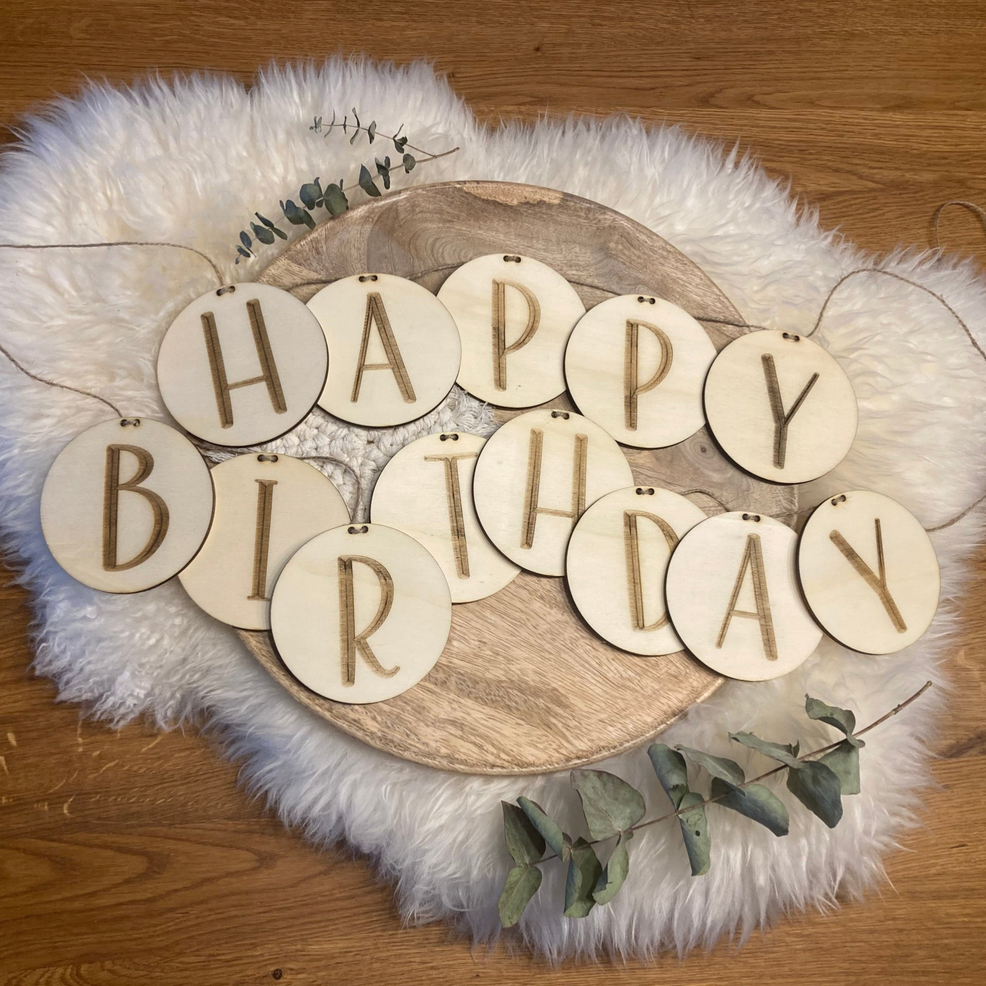 Wimpelkette Happy Birthday – personalisierbare Geburtstagsdeko