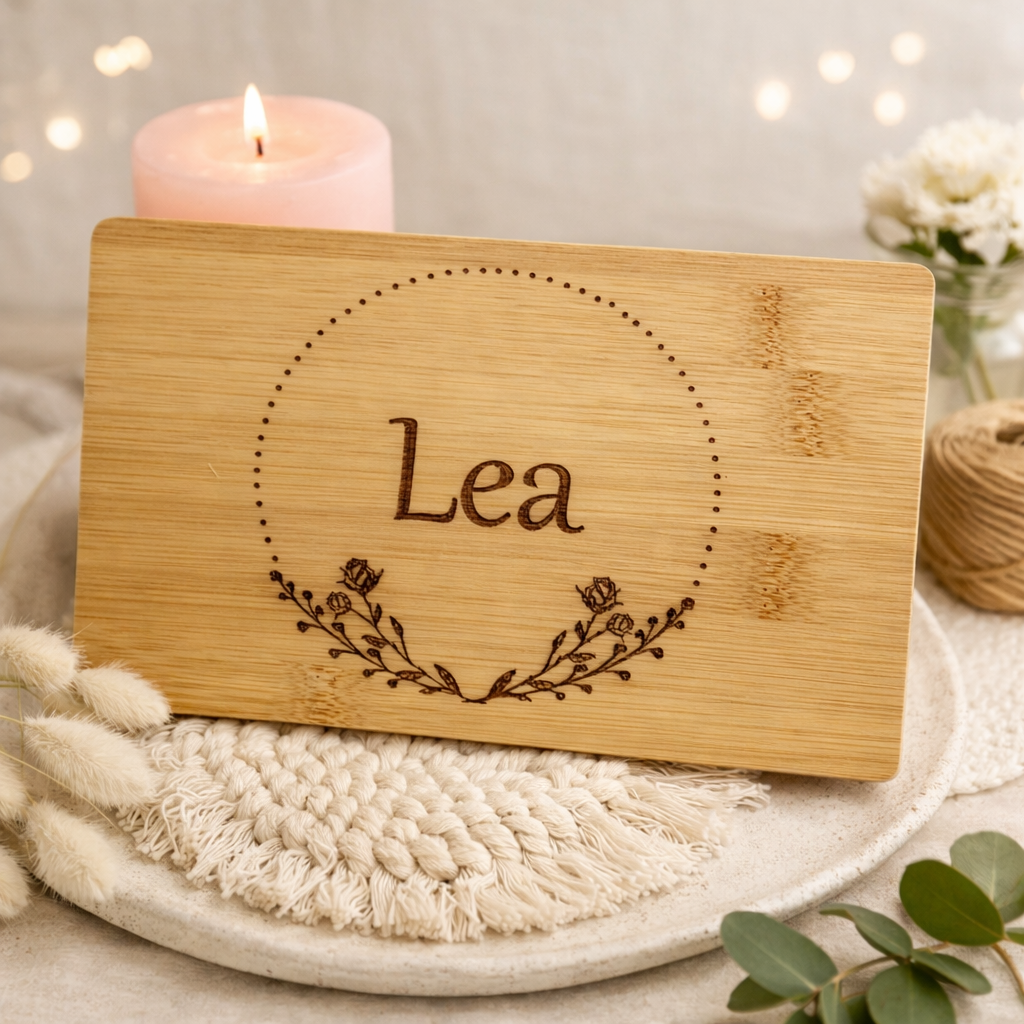 Einzigartiges Geschenkbrett mit persönlicher Gravur