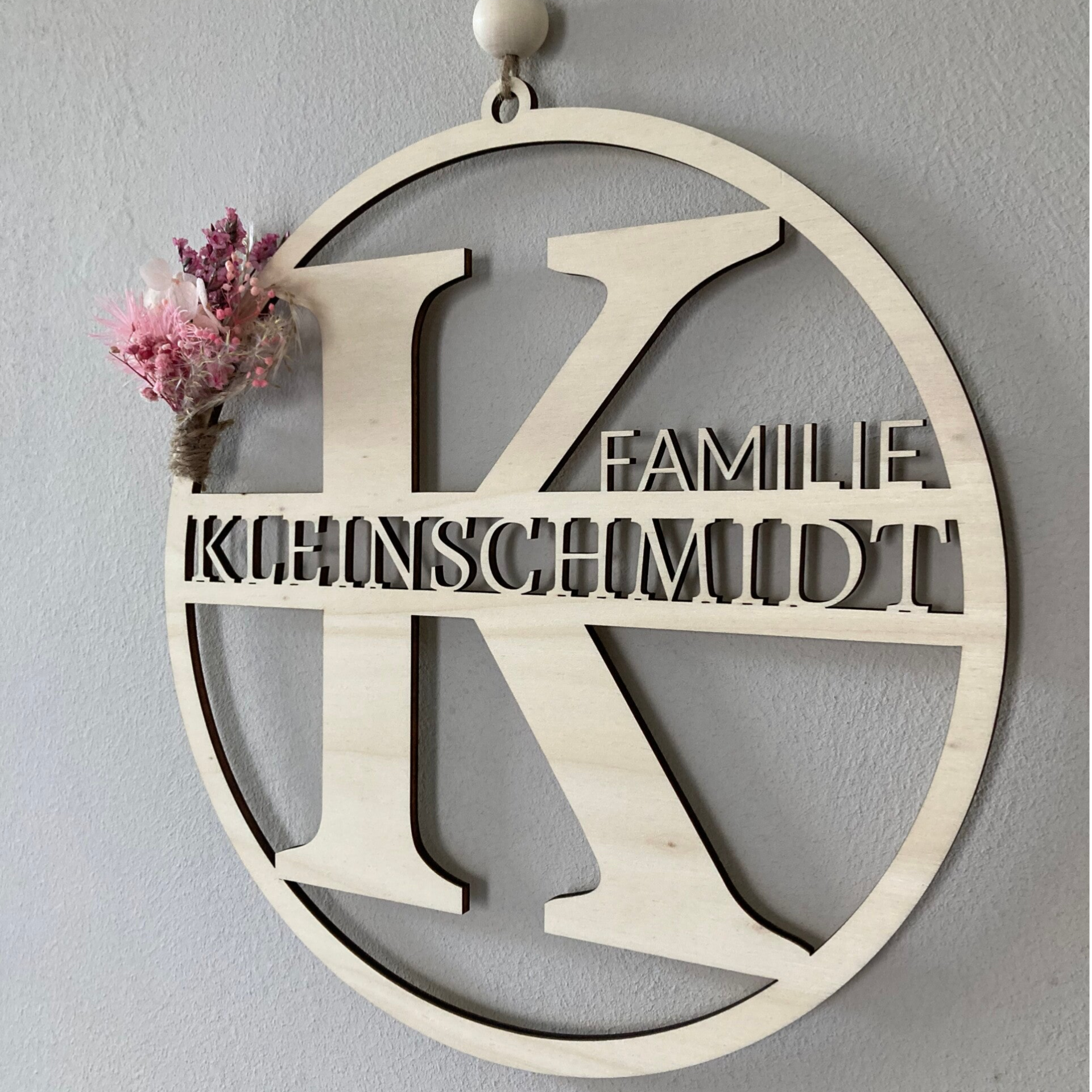 Personalisiertes Familienschild „Kleinschmidt“
