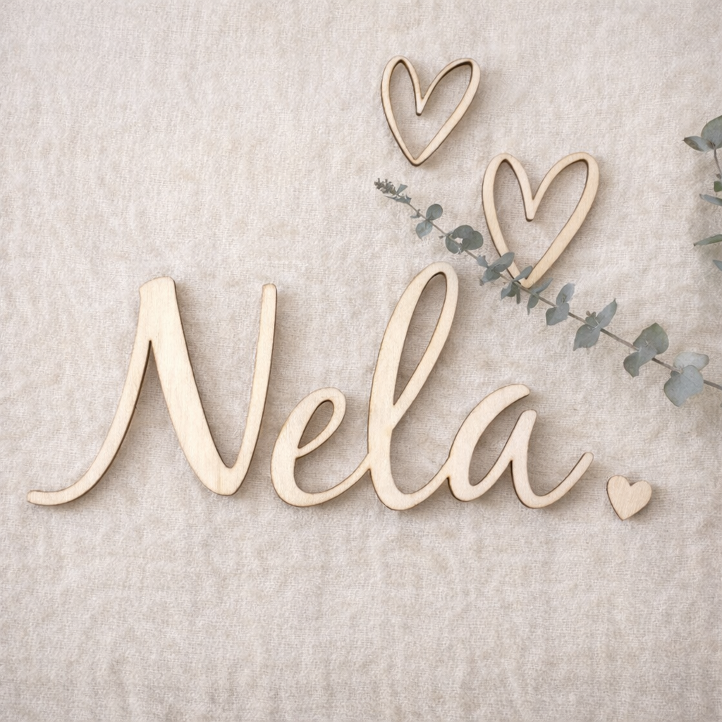 Schriftzug, personalisiert