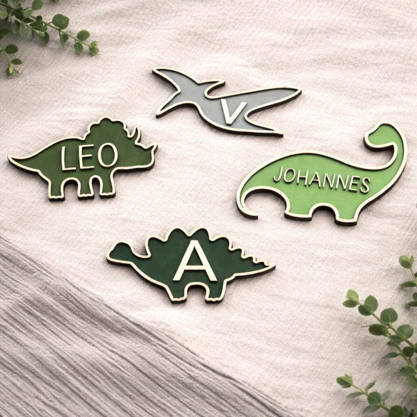 Personalisierte Dino-Namensschilder – für kleine Abenteurer!