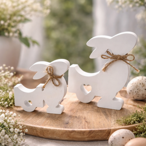 Dekohase mit Blütenwagen – Frühlingsdeko