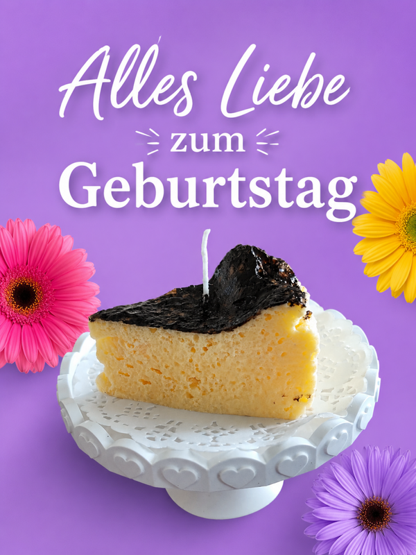 Kuchenkerze mit Tortenplatte