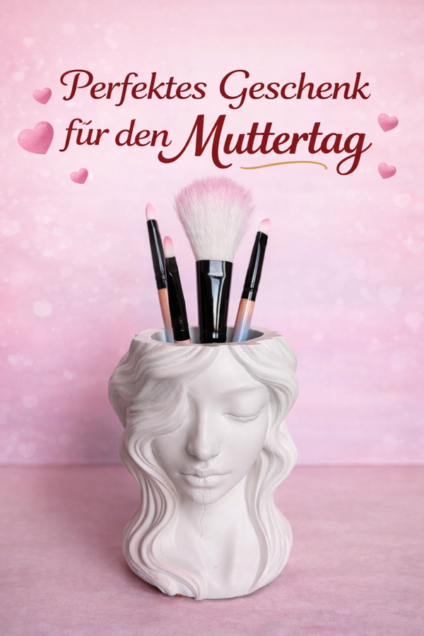 Frauenbüste (Stiftehalter, Schminkpinselhalter...) ohne Schminkpinsel
