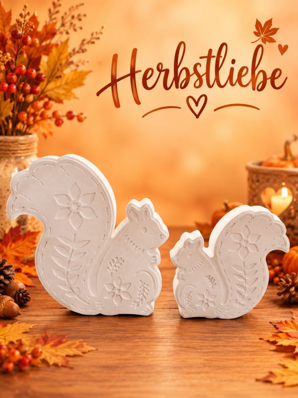 Eichhörnchen Relief als Set (im Set günstiger)