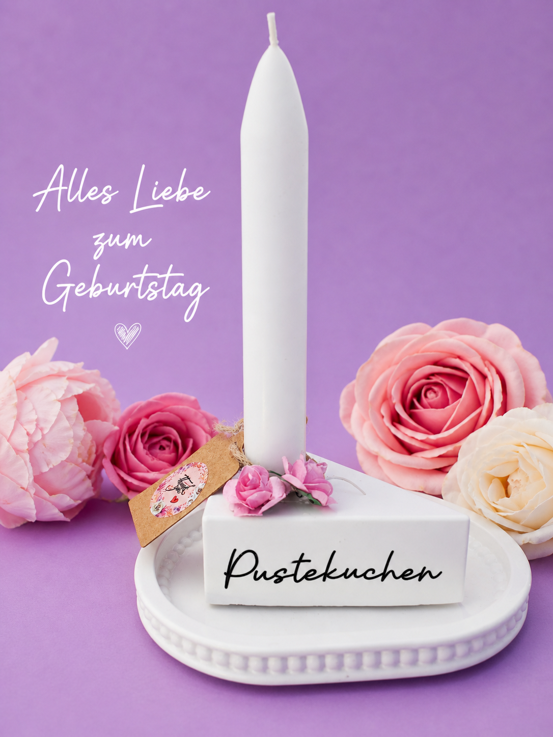 Tortenstück + Tablett klein