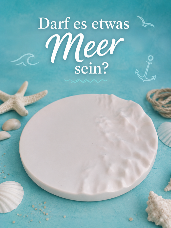 Dekosteller mit Wellen