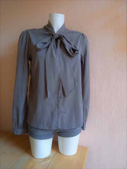 Blouse taupe/grijs (Nieuwstaat!)
