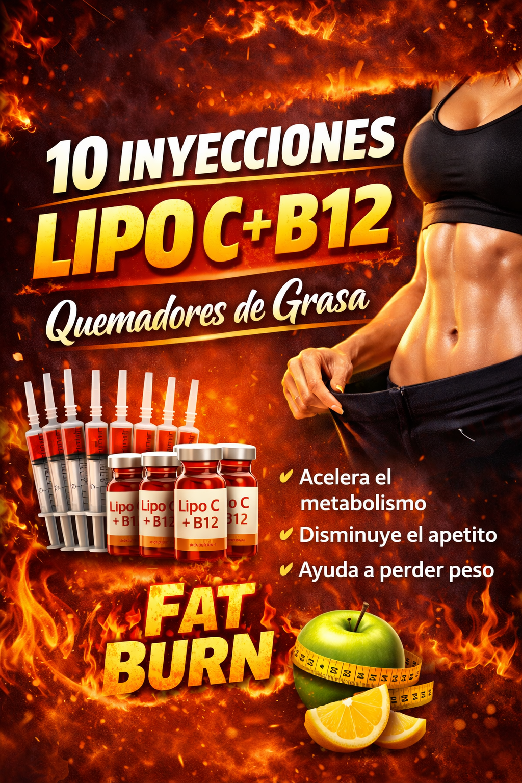 LIPO B/ 10 inyecciones/botte cellado