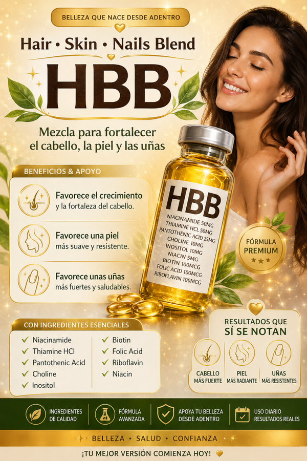 HHB cabello,piel Uñas