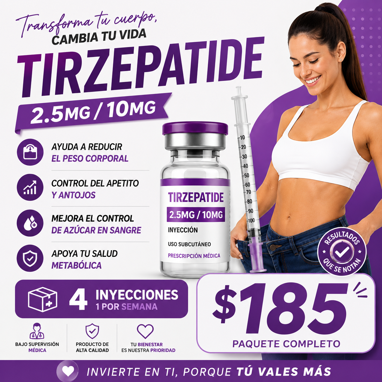 Tirzepatide 1 mes 2.5/10mg