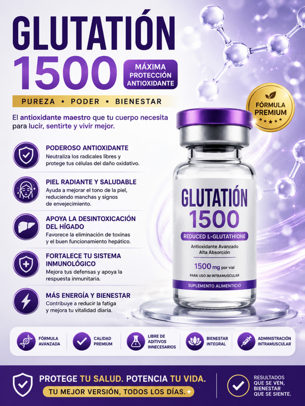 Glutatión 1500mg/7 inyecciones