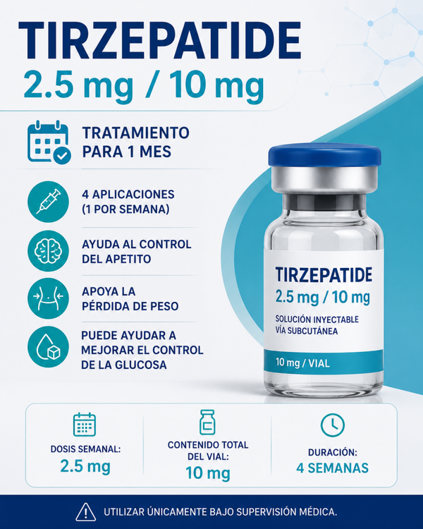 Tirzepatide 1 mes 2.5/10mg