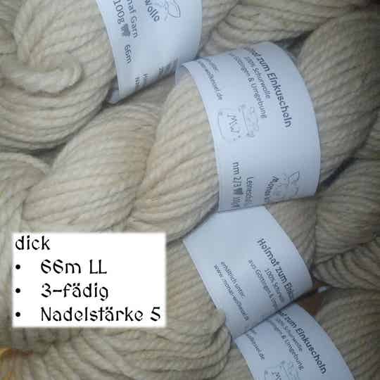 Monas Wolle Leineschaf Garn - dick