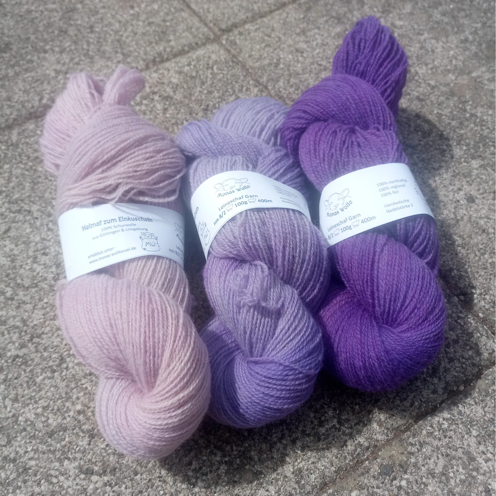 Handfärbung Flotter Flieder