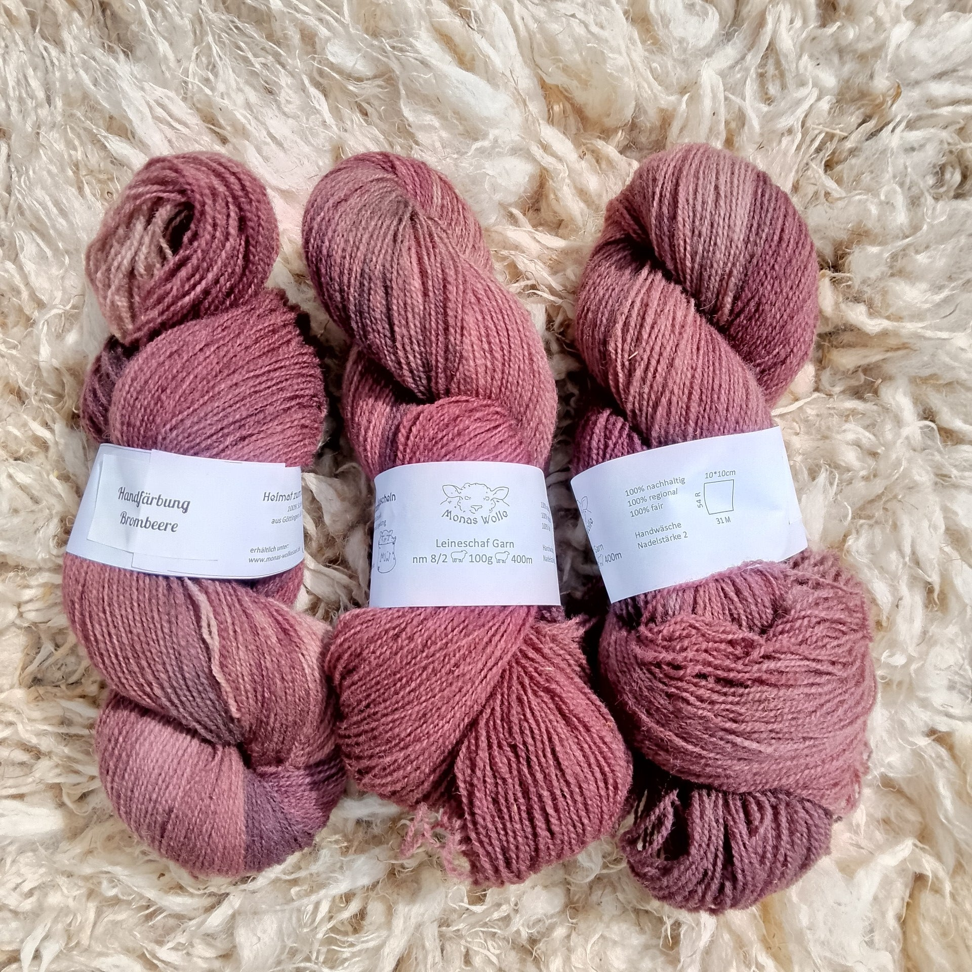 Handfärbung Brombeere