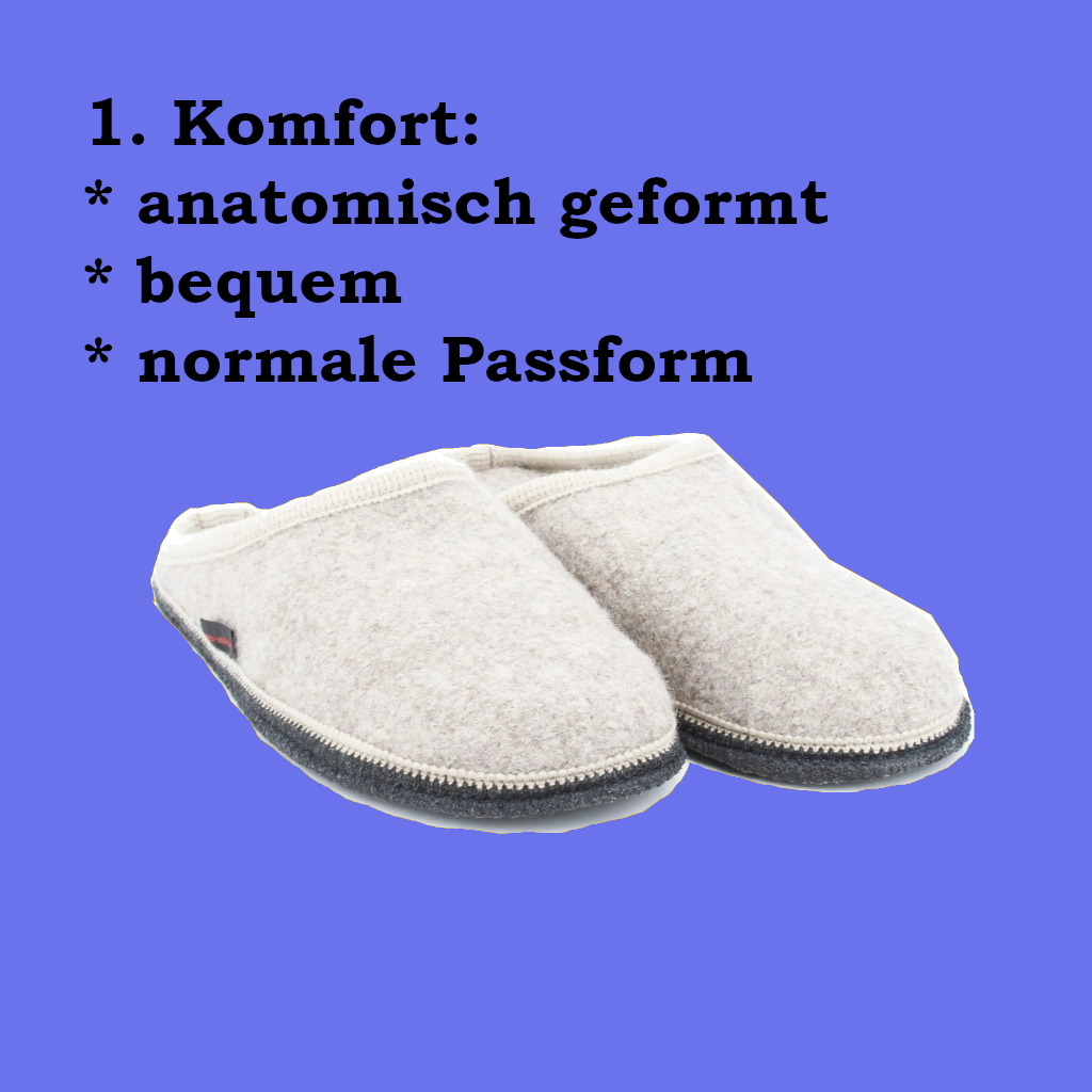 Monas Wolle Filz-Puschen