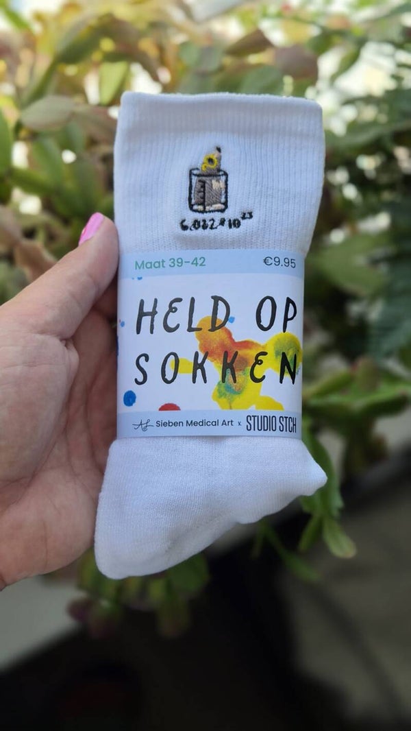 Sokken met Geborduurde Mol | Studio STCH x Sieben Medical Art