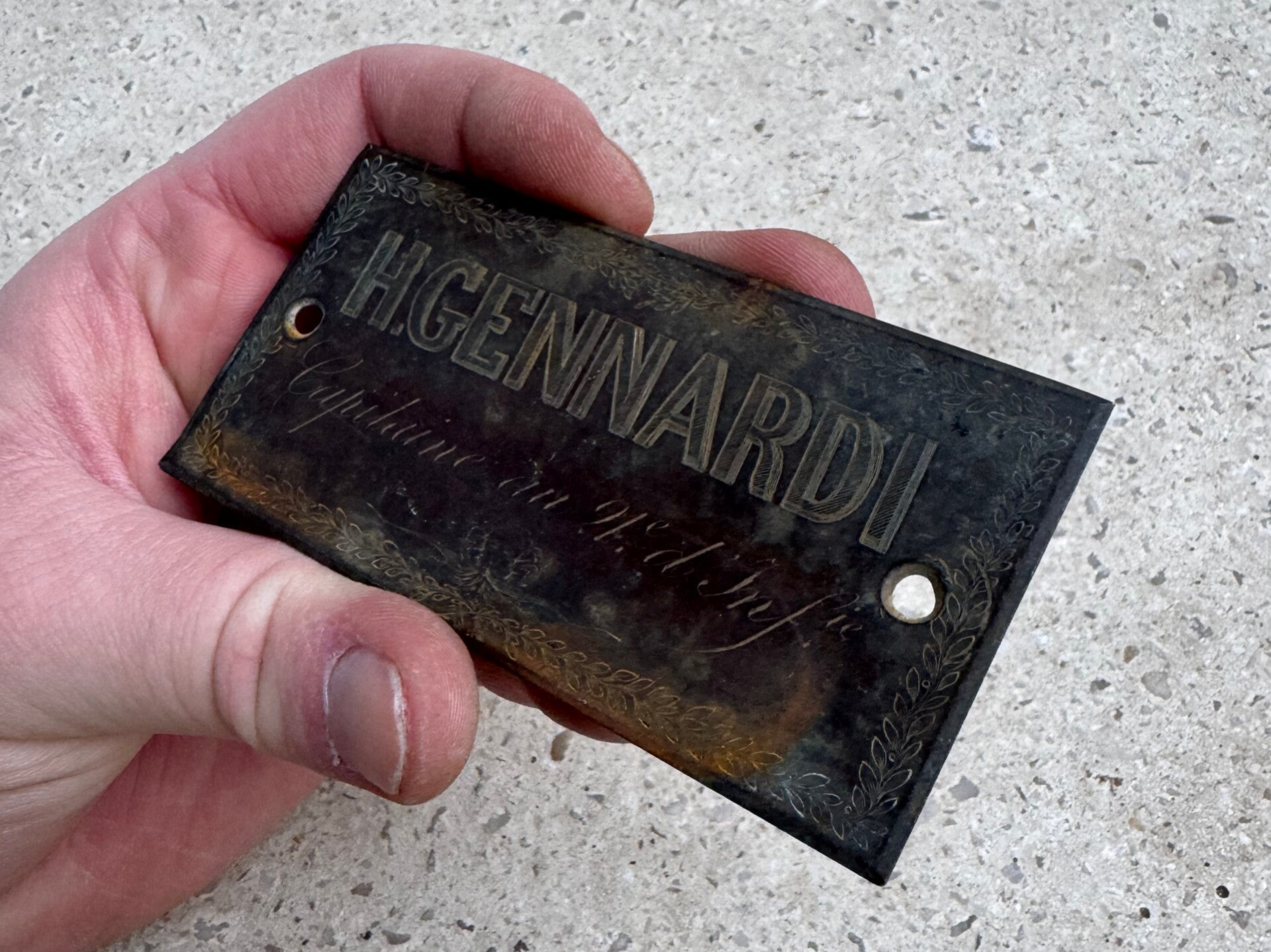 Wo1 Frans plaatje “ Capitaine H.Gennardi 21e infanterie “