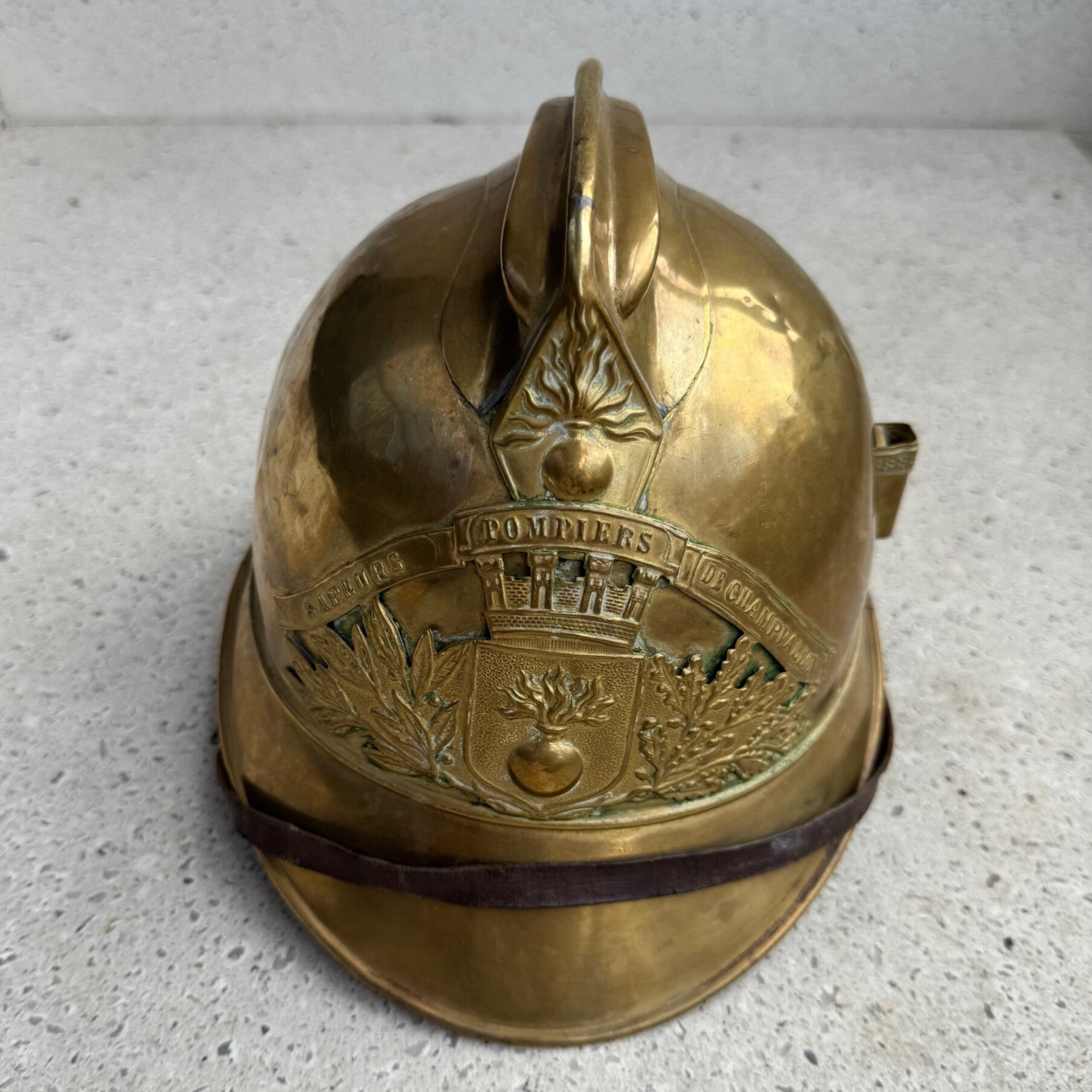 Wo1 Franse brandweer helm M1895