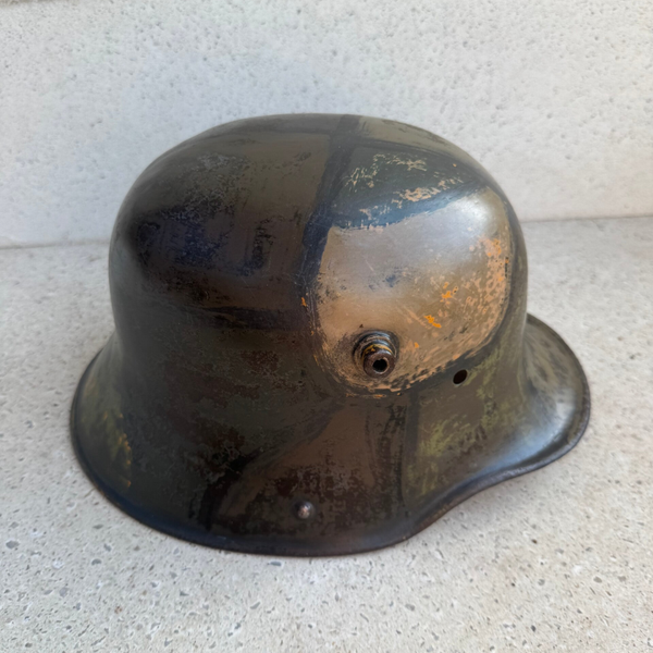 Wo1 Duitse camo stahlhelm met naam