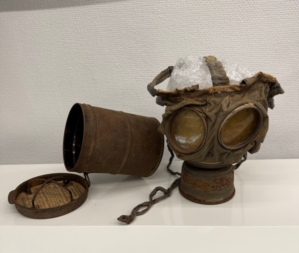 Wo1 Duits gummi gasmasker
