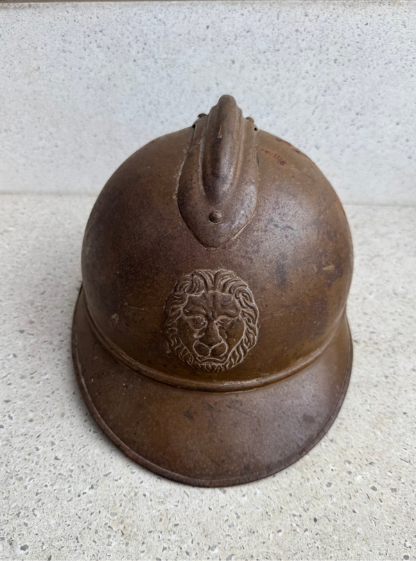 Wo1 ABBL M15 mosterd helm op naam