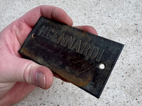 Wo1 Frans plaatje “ Capitaine H.Gennardi 21e infanterie “