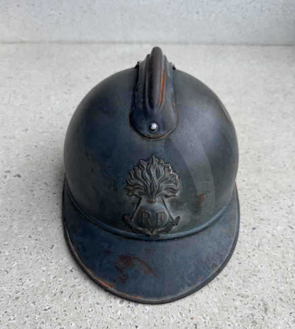 Wo1 M15 Franse Coloniale infanterie helm op naam !