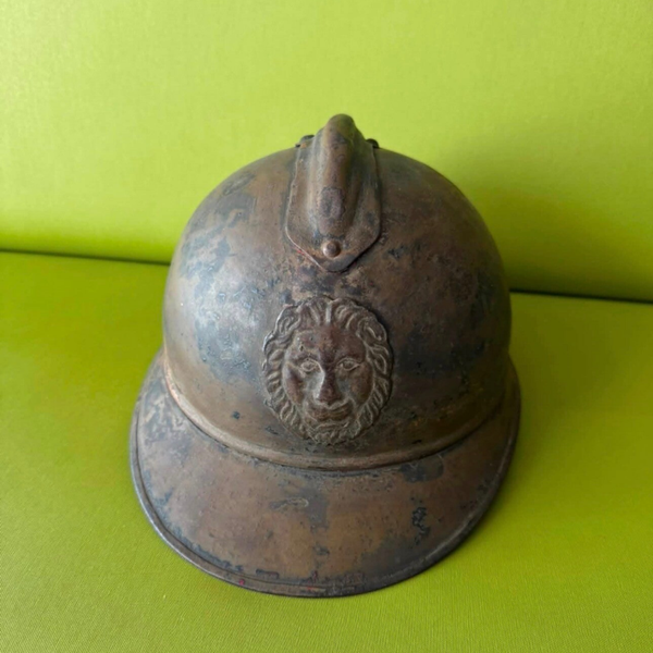WO1 ABBL M15 Adrian helm met mosterdkleur