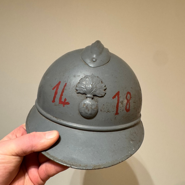 Wo1 Franse helm met binnenwerk