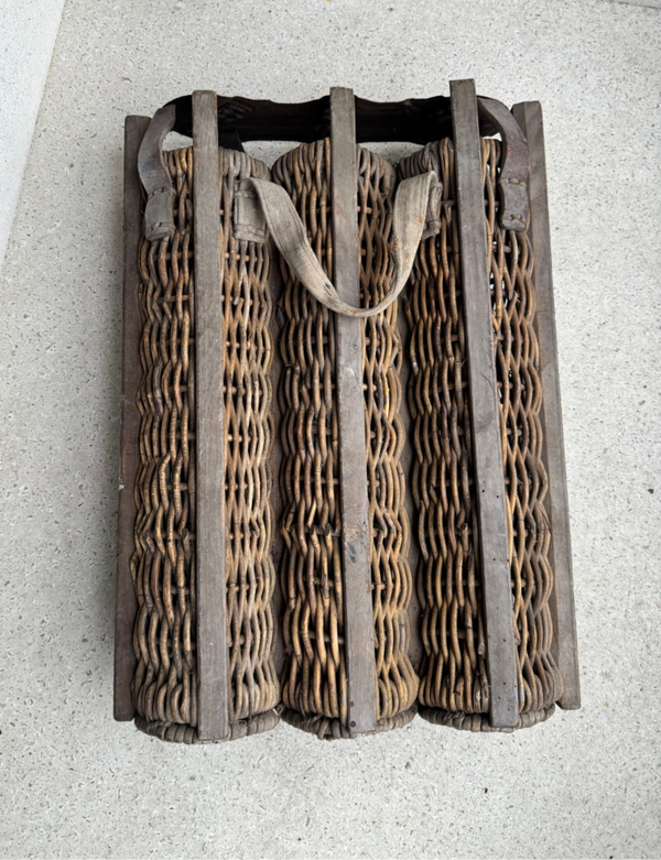 Wo1 Duitse rieten korf voor 77mm