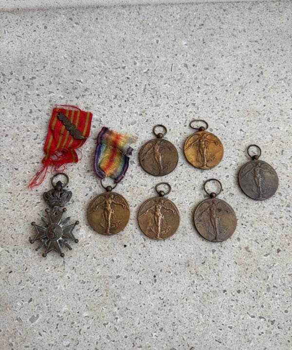 Wo1 lot ABBL medailles (7 stuks).