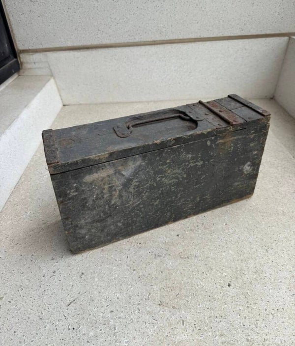 Wo1 Duitse MG kist hout