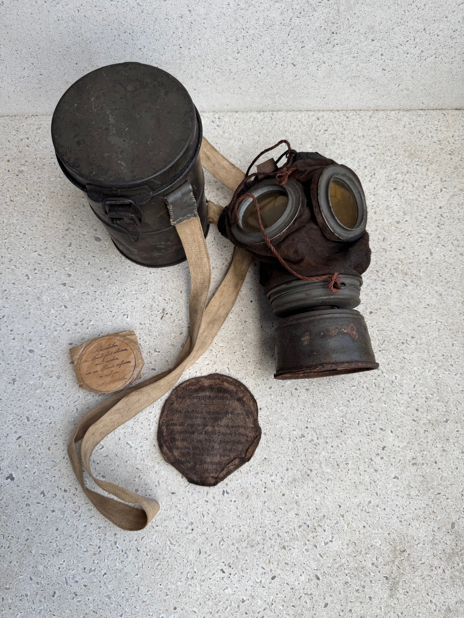 Wo1 Duits gasmasker M1917