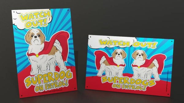 Shih Tzu ! SUPERHOND! waakbord