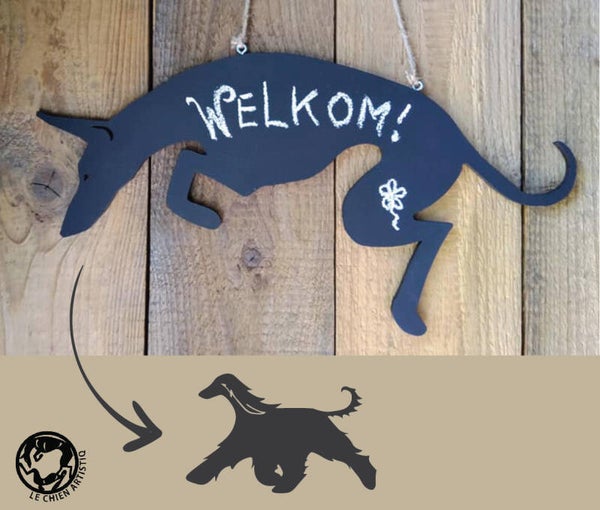 Afghaanse Windhond ! Design Krijtbord!