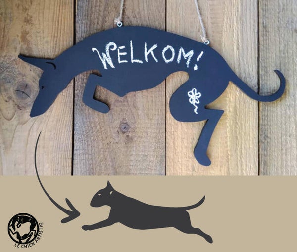 Bull Terrier ! Design Krijtbord! 