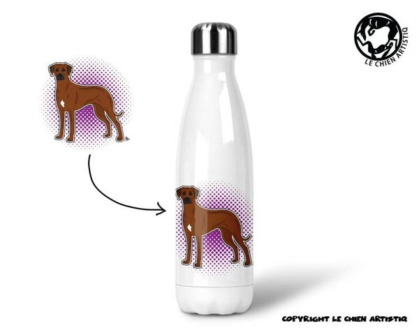 Rhodesian Ridgeback ! COMIC ! thermosfles 500ml ( naam optie ! )