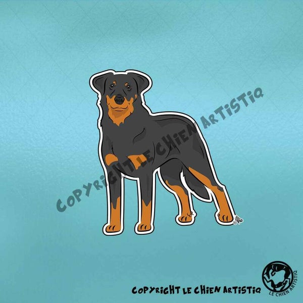 Beauceron ! COMIC sticker ! beide kleurslagen