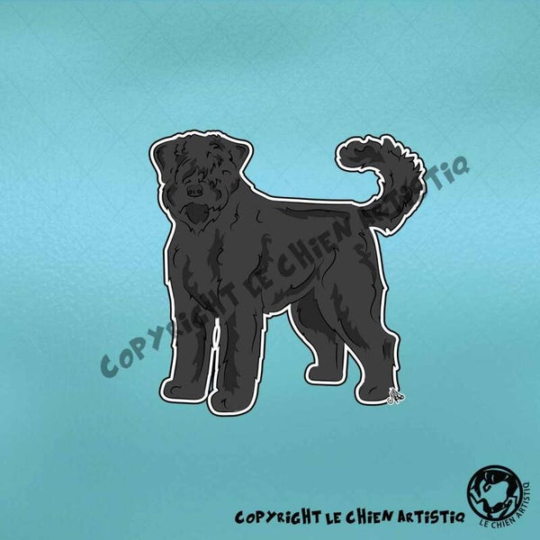 Bouvier des Flandres ! COMIC sticker !