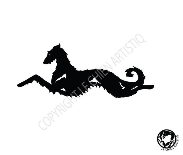 Deerhound ! vinyl sticker