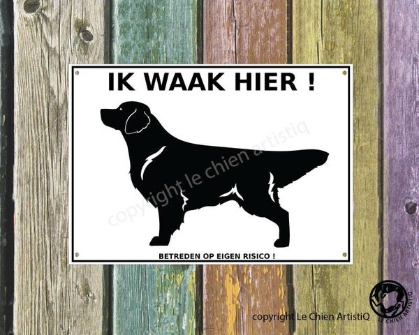 Golden Retriever ! silhouet ! waakbord ( ook in meervoud )