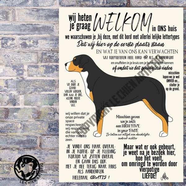 Grote Zwitserse Sennenhond ! WELKOM !