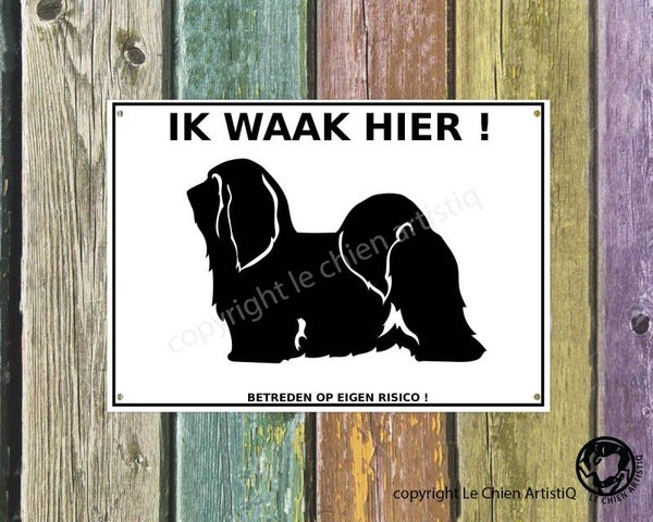 Havanezer ! silhouet ! waakbord ( ook in meervoud )