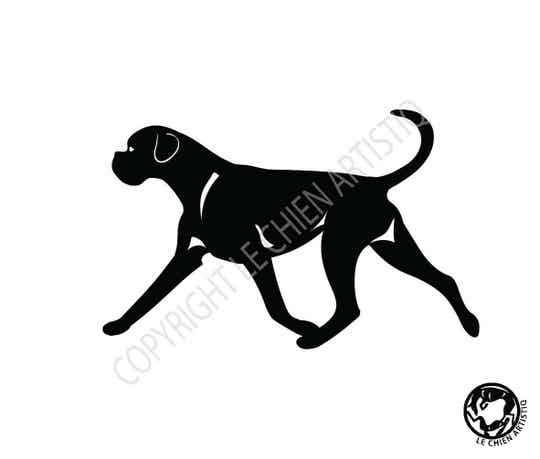Boxer dravend ! vinyl sticker