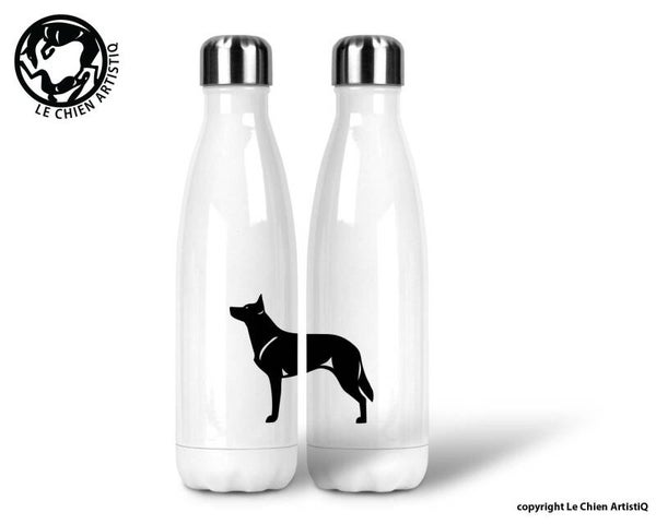 Australian Kelpie ! silhouet ! thermosfles 500ml